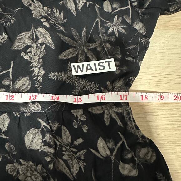 Disturbia Womens Goth Poisonous Plant Puff Sleeve Midi Dress Black Size US 12 - Picture 13 of 16